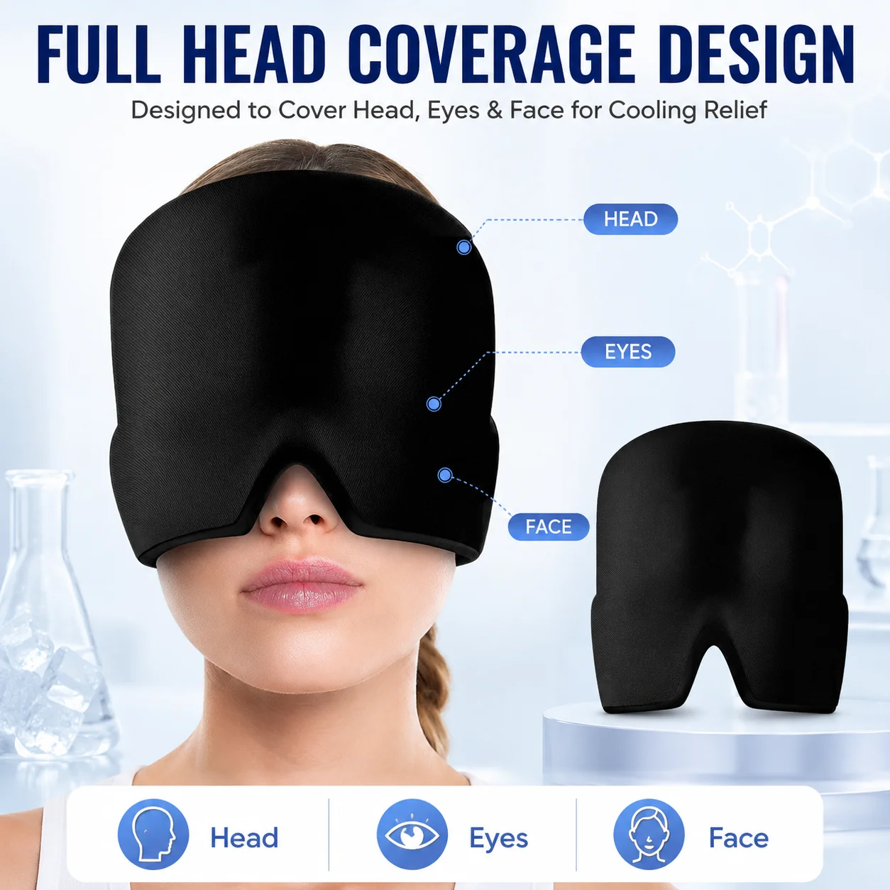 Maschera per la testa con gel  - Eye Mask Heated recensione e prezzo