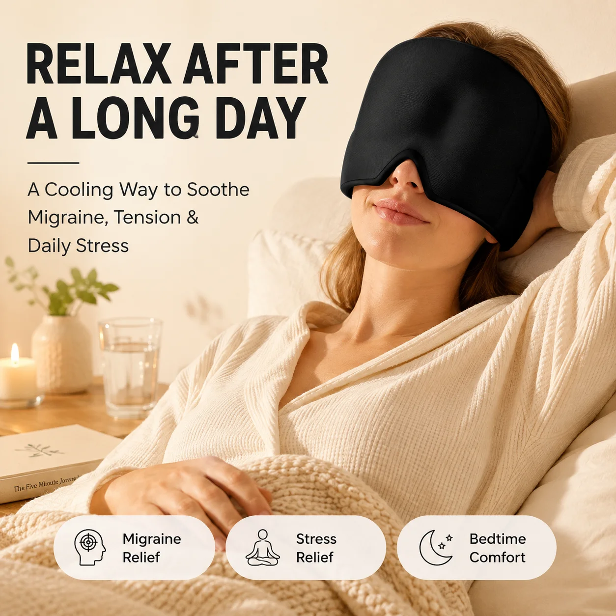 Maschera per la testa con gel  - Eye Mask Heated recensione e prezzo